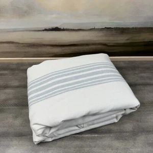 Pottery Barn Riviera Striped Blackout Curtain Drape 50”x108” Porcelain Blue NWOT - Picture 1 of 5