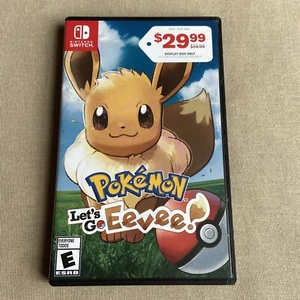 SOLO ESTUCHE Pokémon: Let's Go Eevee (Nintendo Switch) GameStop Display Box Reemplazar - Imagen 1 de 6