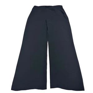 Escada Women's 100% Silk Black Trouser Side Zip Dress Pant Made Germany, Size 38 - Picture 1 of 11