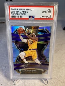 2019-20 Panini Select LEBRON JAMES Silver Concourse PSA 10 #47 Lakers 🔥 - Picture 1 of 2
