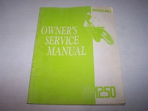 - Suzuki 99011-28c52-03A SERVICE MANUAL RM250 - Bild 1 von 2