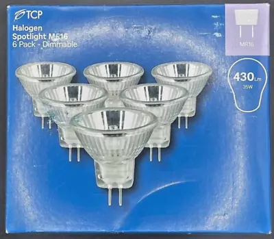 TCP 6 Pack of Halogen MR16 Spotlight Dimmable - Image 1 of 3