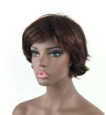 Peluca de estudio de calidad premium corta y atrevida peluca de moda natural - Lexy H1B/130 Foto 1 de 4
