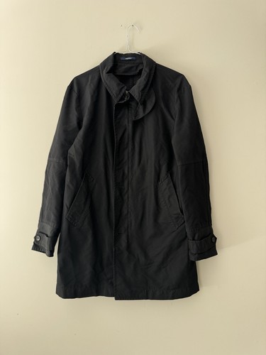 Kenzo Homme trench giacca lunga nera casual taglia L