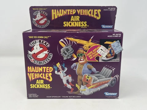 1989 Kenner REAL GHOSTBUSTERS HAUNTED VEHICLES AIR SICKNESS SEALED Cover