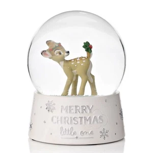 Disney Bambi Merry Christmas Little One Snowglobe Waterball - Picture 1 of 1