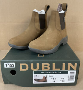 🥾 DUBLIN Venturer RS III Ladies Paddock Boots Brown US 8.5 EU 39 RCS Womens