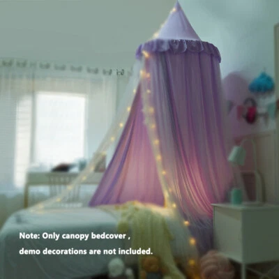 Детский круглый купол декор кровать палатка занавеска постельное белье москитная сетка покрывало детский навес - Изображение 1 из 4
