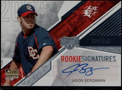 Jason Bergmann 2006 SPx Rookie Signatures Autograph/999 Mint+ - Image 1 of 2