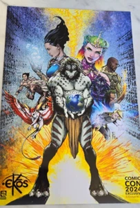 2024 SDCC COMIC CON EXCLUSIVE ASPEN EKOS 20TH ANNIVERSARY LARGE PROMO CARD - Picture 1 of 1