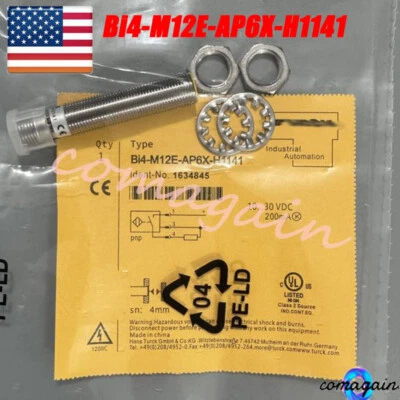 For Turck Proximity Sensor Bi4-M12E-AP6X-H1141 10-30V 200mA 4mm Bi4M12EAP6XH1141 - Image 1 of 4