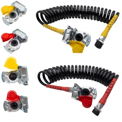 2x Luftwendel M16 + 2x M16 Kupplungskopf Automatisch + 2x Kupplungskopf Standard - Bild 1 von 4