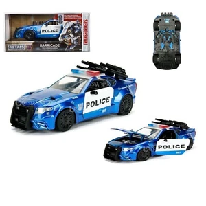 JADA TRANSFORMERS BARRICADE LAST KNIGHT CUSTOM POLICE 1/24 CAR 98400 - Picture 1 of 1