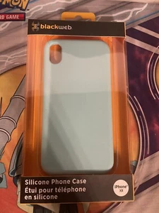 Blackweb Silicone Phone Case for iPhone XR Blue Shockproof Cover NEW Sealed - Photo 1 sur 2