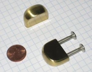 MEPLA #5254/025mm CABINET KNOB, ZINC DIECAST, SATIN BRASS-PLATED - Picture 1 of 1