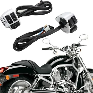 For Harley V-ROD Dyna 96-12 Moto 1'' 25mm Handlebar Control Switches Harness - Picture 1 of 13
