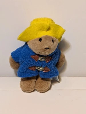 Eden Toys Oso Paddington de Peluche Marrón Abrigo Azul Sombrero Amarillo Oso de Peluche 7" B2 Foto 1 de 4