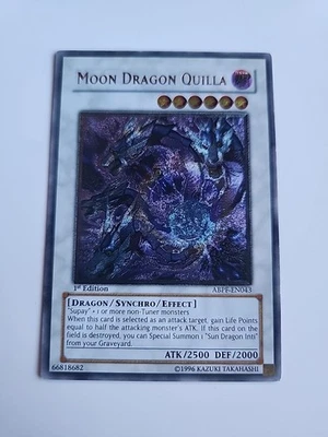 Yugioh Moon Dragon Quilla ABPF-EN043 (Ultimate Rare) 1st Edition #Y88 - Image 1 of 4