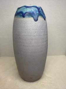 Steinzeug Studiokeramik Vase 11" hoch - Bild 1 von 10