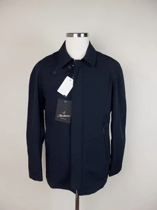 (NO CUSTOMS TAX) MONTECORE Italy dark blue nylon coat jacket Size 52 IT / XL - Picture 1 of 13