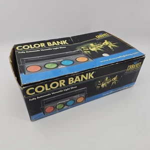 Chauvet Color Bank 4 Color Sound Activated Light CH-155 VTG DJ Equipment Video - Picture 1 of 2