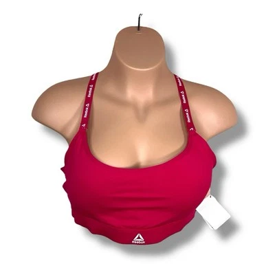 Nuevo Sujetador Deportivo Reebok XXXL Rosa Fucsia Espalda Corredora Estilo Plus Ropa Activa Atlética Foto 1 de 4