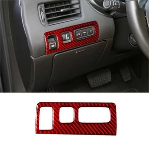 Red Carbon Fiber Interior Headlight Control Cover Trim For Chevrolet Impala - Picture 1 of 12