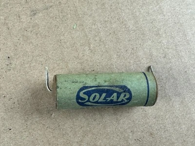 Tapa de tono condensador vintage 1946 Solar Sealdtite .2 uf 200v PRUEBAS BUENAS .22 Foto 1 de 4