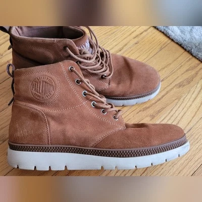 Zapatillas deportivas Palladium Pallasider de gamuza media alta para hombre talla 11 buenas usadas Foto 1 de 4