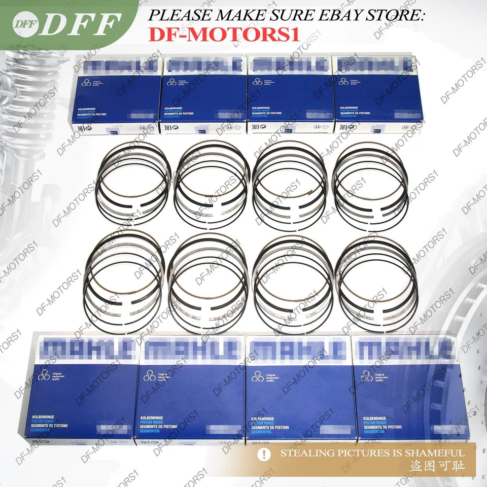 Juego de 8 anillos de pistón Φ89,9 mm para Mercedes-Benz CLK430 S430 E430 W163 4,3 L M113 V8 Foto 1 de 4