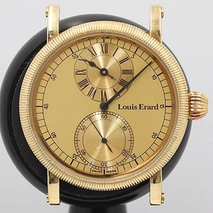 Louis Erard 0896 manual winding gold dial top only men's watch used Chronograph - Picture 1 of 3