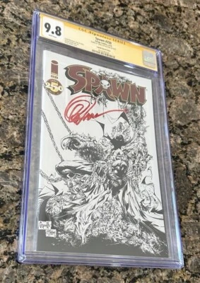 Spawn 250: CGC 9.8 Capullo boceto variante en blanco y negro - SS Greg Capullo - 2015 Foto 1 de 2