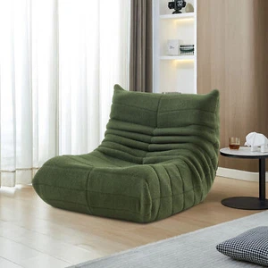 Einzelsofa Relaxstuhl Lazy Boy Sessel Wohnzimmer Hochdichte Lambswool Sofa Grün - Bild 1 von 12