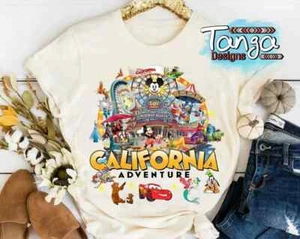 Disneyland California Adventure All Disney Characters Group Photo T-Shirt, Unise - Picture 1 of 3