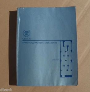 Genuine Factory GM OEM 1985 Cadillac CIMARRON Shop Manual Service Book By HELM - Bild 1 von 2