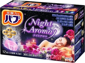 Kao BUB Babu Bomba da Bagno Gorgogliante Sale Aroma Notte 12 Pezzi - Foto 1 di 3