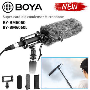 BOYA BY-BM6060 BY-BM6060L Super-Cardioid Condenser Microphone for Cameras DSLR