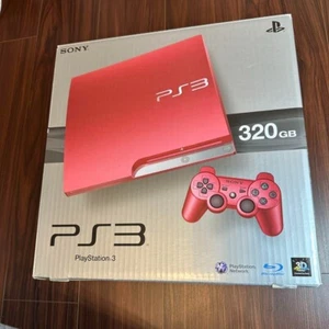PS3 Body 320G Scarlet Red 1818 From Japan - Picture 1 of 20