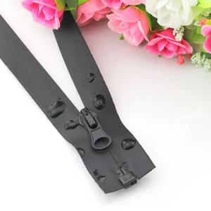 5# Waterproof Nylon Zipper 50-150cm Open-End Zip Invisible Zipper Garment Sewing - Picture 1 of 27
