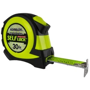 Komelon Self Auto Lock 30 ft. L X 1 in. Tape Measure Compact Double Sided New - Picture 1 of 5