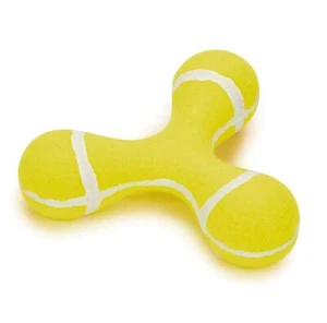 Triple Knob Tennis Ball Material Dog Toy with Squeaker Strong Durable Tough - Picture 1 of 11
