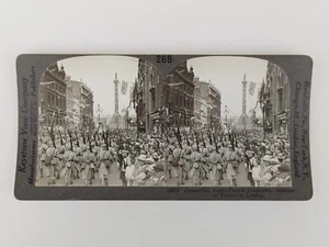 18772 Keystone Stereoview Cemento Soldados de Amistad Anglo-Franceses en Londres - Imagen 1 de 8