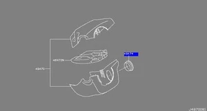 Cerradura dirección cubierta modelo Nissan X Trail T31 48474JG03A - Imagen 1 de 1