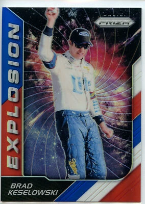 2018 Panini Prizm Racing NASCAR Explosion RED WHITE BLUE #88 Brad Keselowski - Image 1 of 2