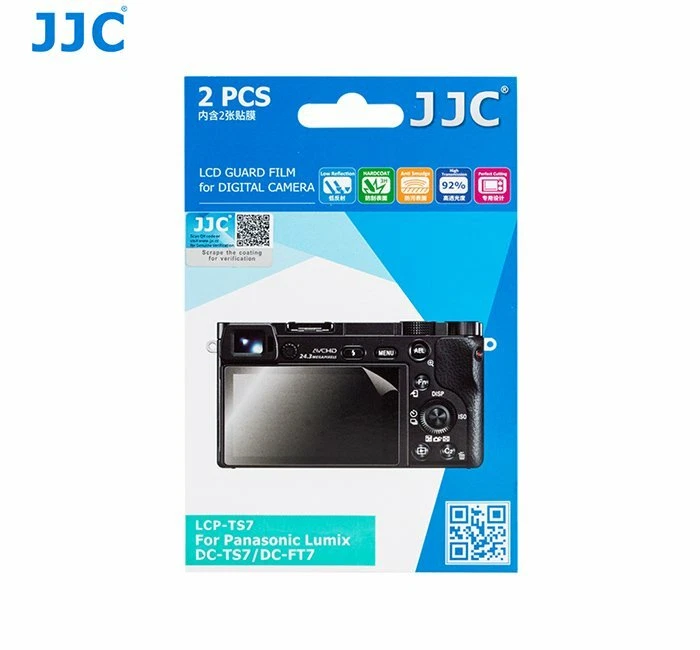 JJC LCP-TS7 LCD Guard Film Screen Protector for PANASONIC LUMIX DC-TS7 DC-FT7 - Image 1 of 4