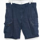 Polo Ralph Lauren Navy 100% Cotton Chino Cargo Shorts 10 in Inseam Size 36