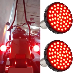 Luces traseras intermitentes de freno intermitentes LED rojas bombilla para Harley Softail Slim 1157 - Imagen 1 de 10