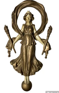 SET OF 2 VINTAGE HTF TOSCANO GREEK GODDESS WALL PLAQUE STONE RESIN SET OF 2 - Picture 1 of 8