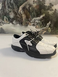 Vintage Oakley Golf Shoes Mens Size 9 Black And White Oakley Sneakers Golf Shoes - Picture 1 of 4