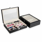 8 Grids Eyeglass Sunglasses Glasses Storage Case Display Shop Box Case UK